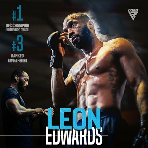 Leon Edwards, UFC Champion, in training